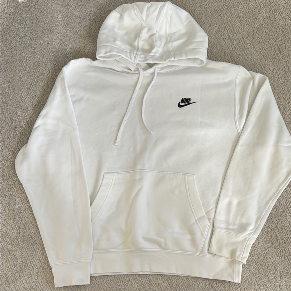 Nike Men's White Hoodie